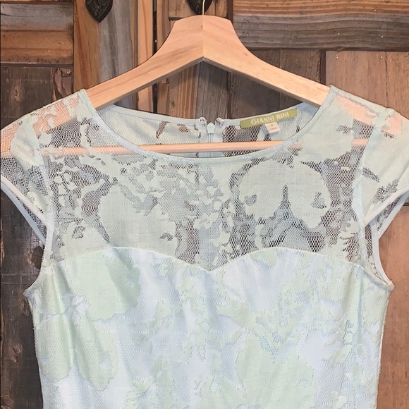 Mint Lace Dress - Picture 3 of 4